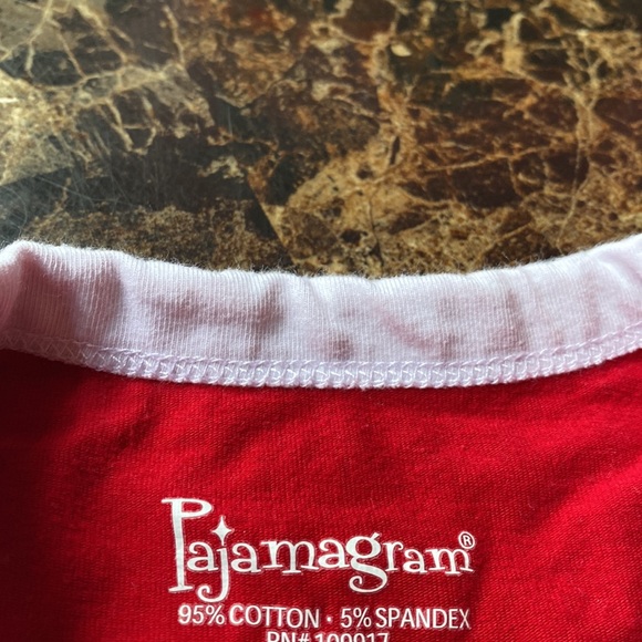 Pajamagram Santa pajamas child size 14 - Picture 2 of 3
